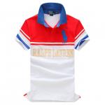 ralph lauren lapel style t-shirt mode pique cotton red